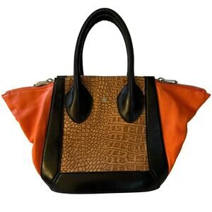 Pour La Victoire 100% leather “Maison Croco” med tote.